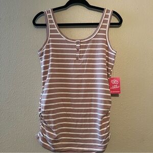 Heart & Hips Striped Mauve Tank Top size M